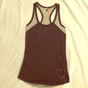 Adorable striped racerback